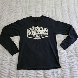 Yellowstone National Park Mens Long Sleeve Tee